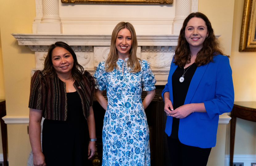 Leah de Leon, Rt Hon. Laura Trott MP and Laura Blumenthal