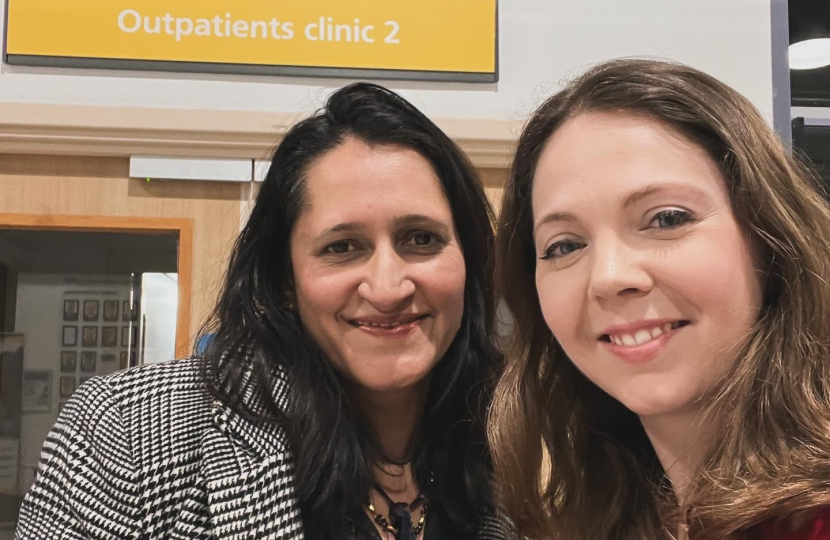 Dr Reva Gudi and Laura Blumenthal